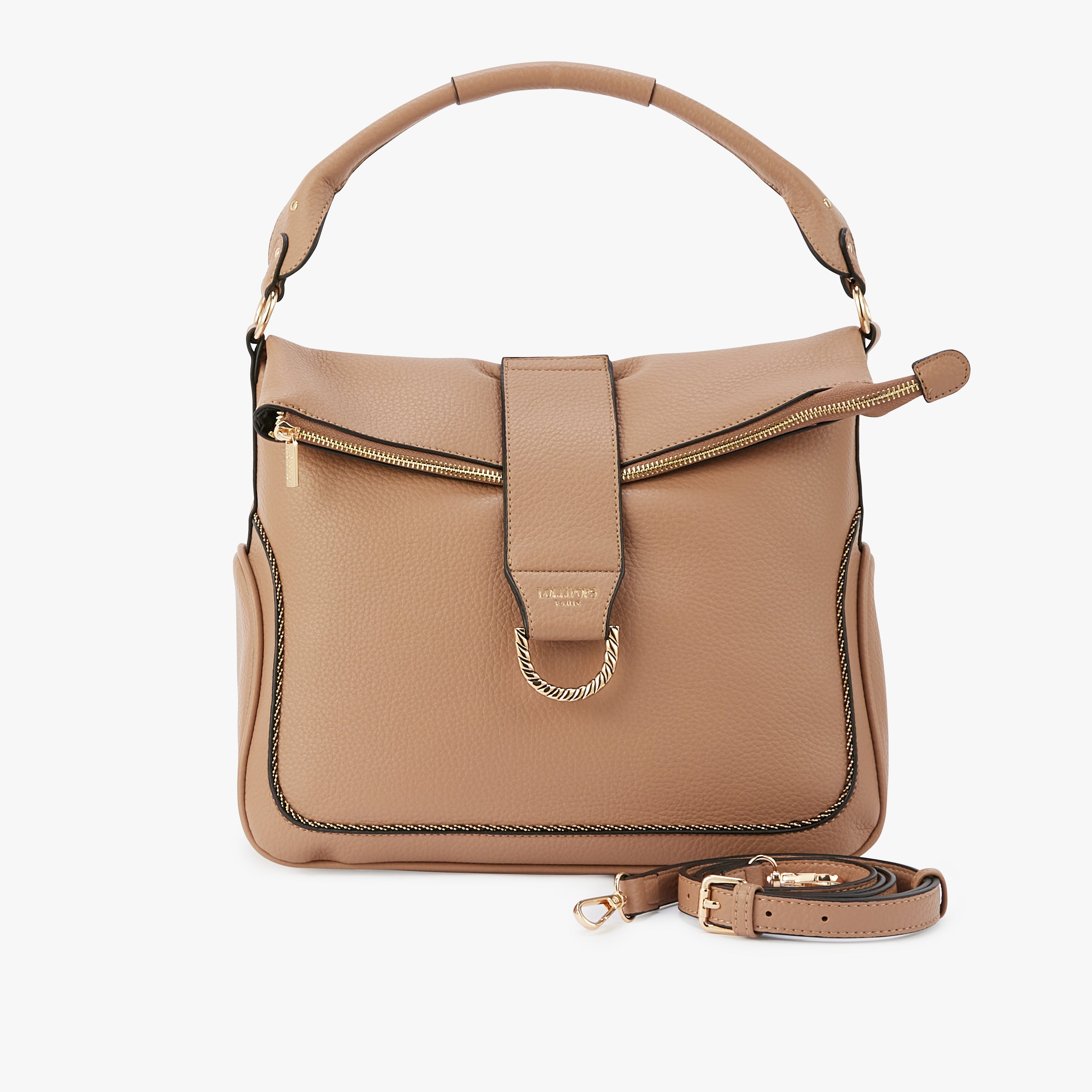 Sac hobo taupe Maroco