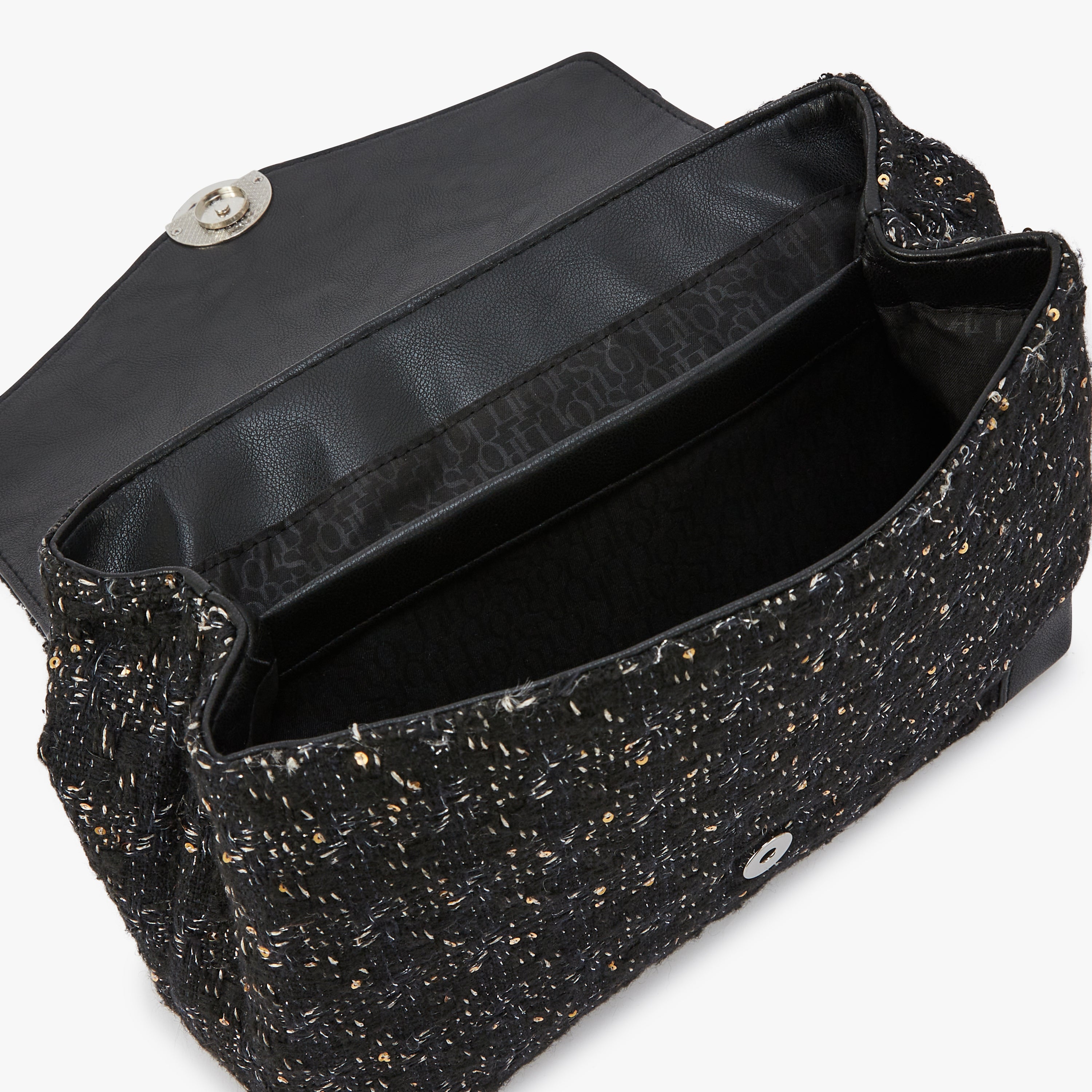 Grand sac bandoulière noir Modugno