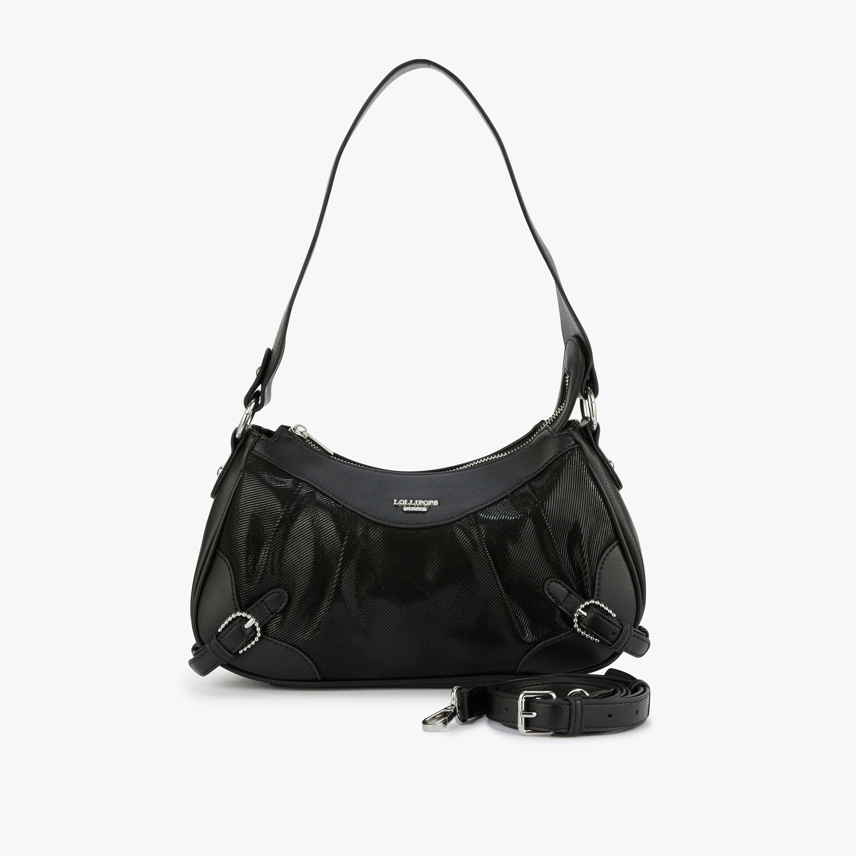 Petit sac porté épaule noir Mentana