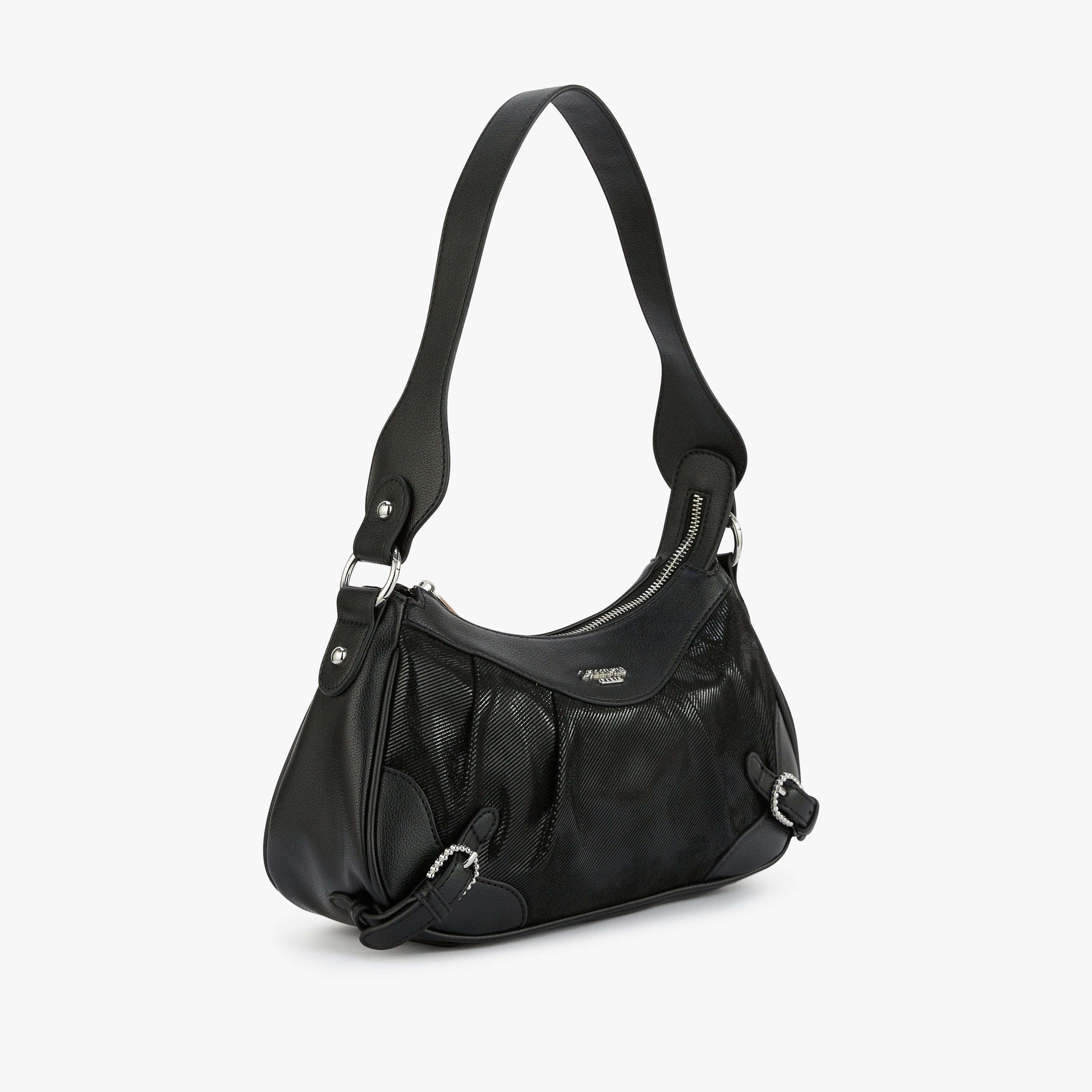 Petit sac porté épaule noir Mentana