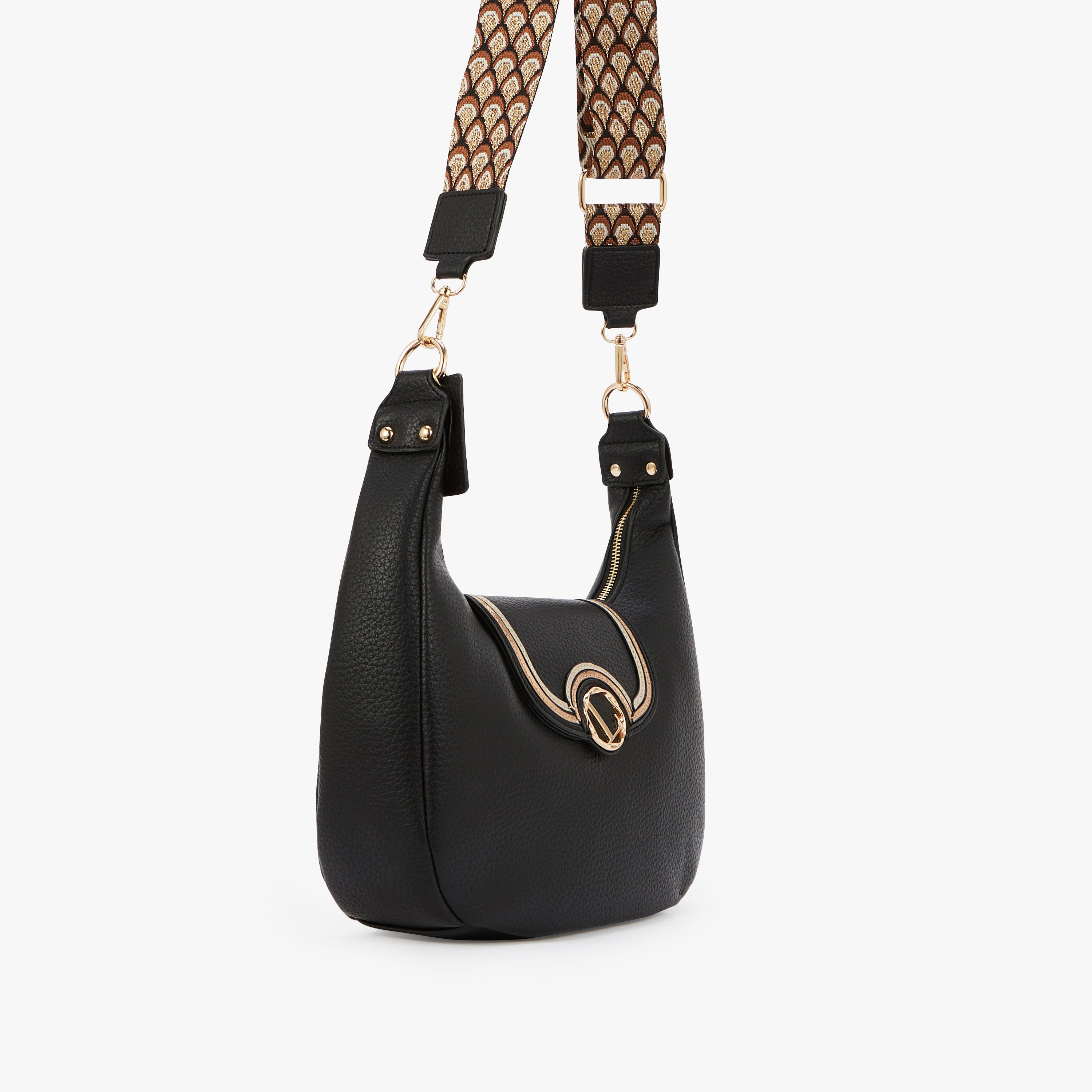 Sac hobo noir Nureci