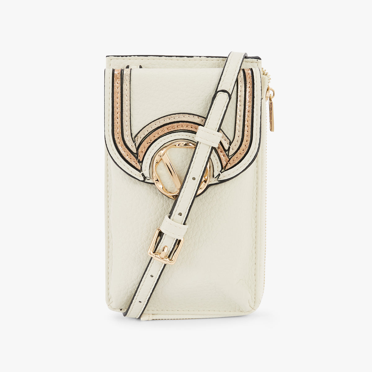 Pochette de téléphone blanc Nureci
