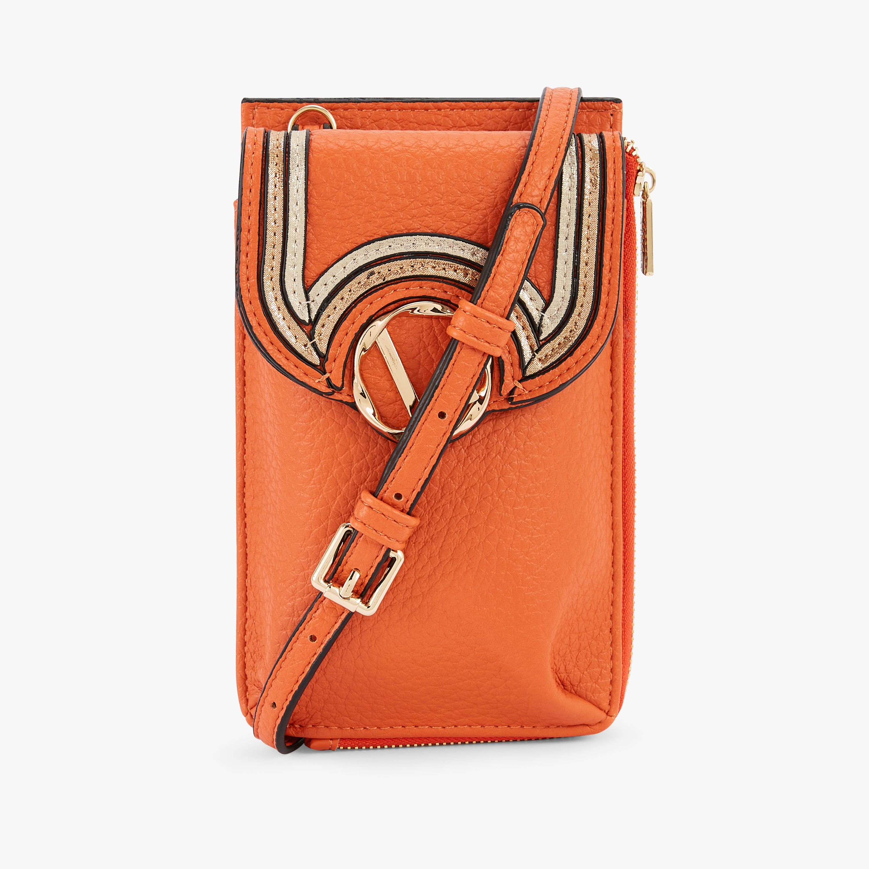 Pochette de téléphone orange Nureci