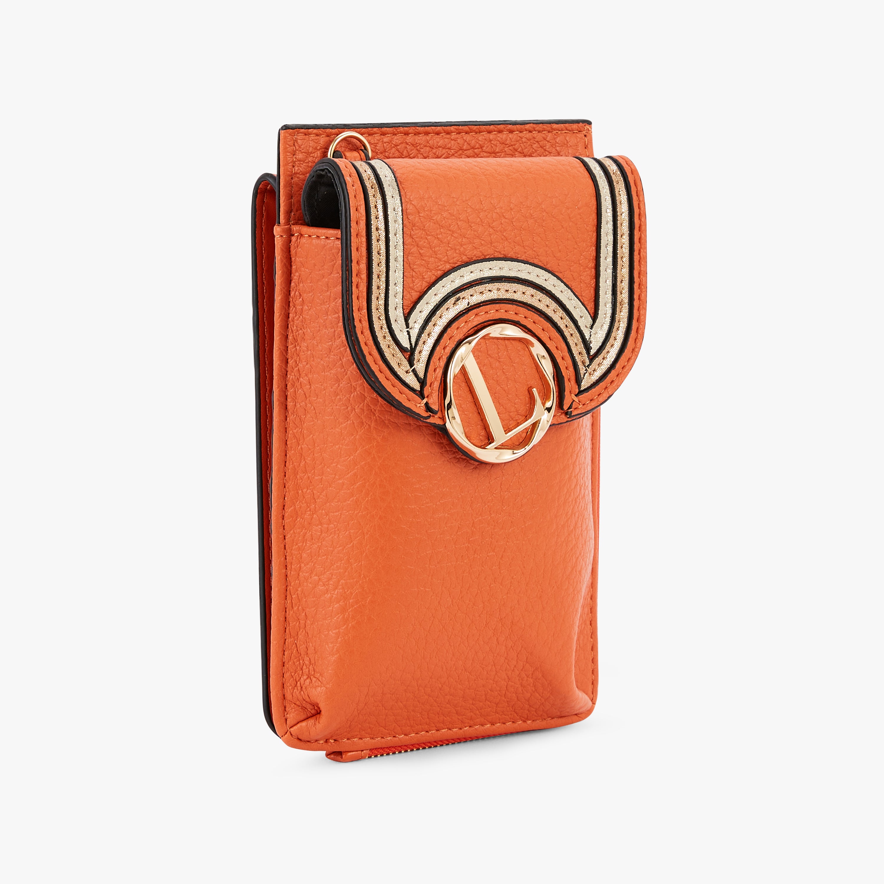 Pochette de téléphone orange Nureci