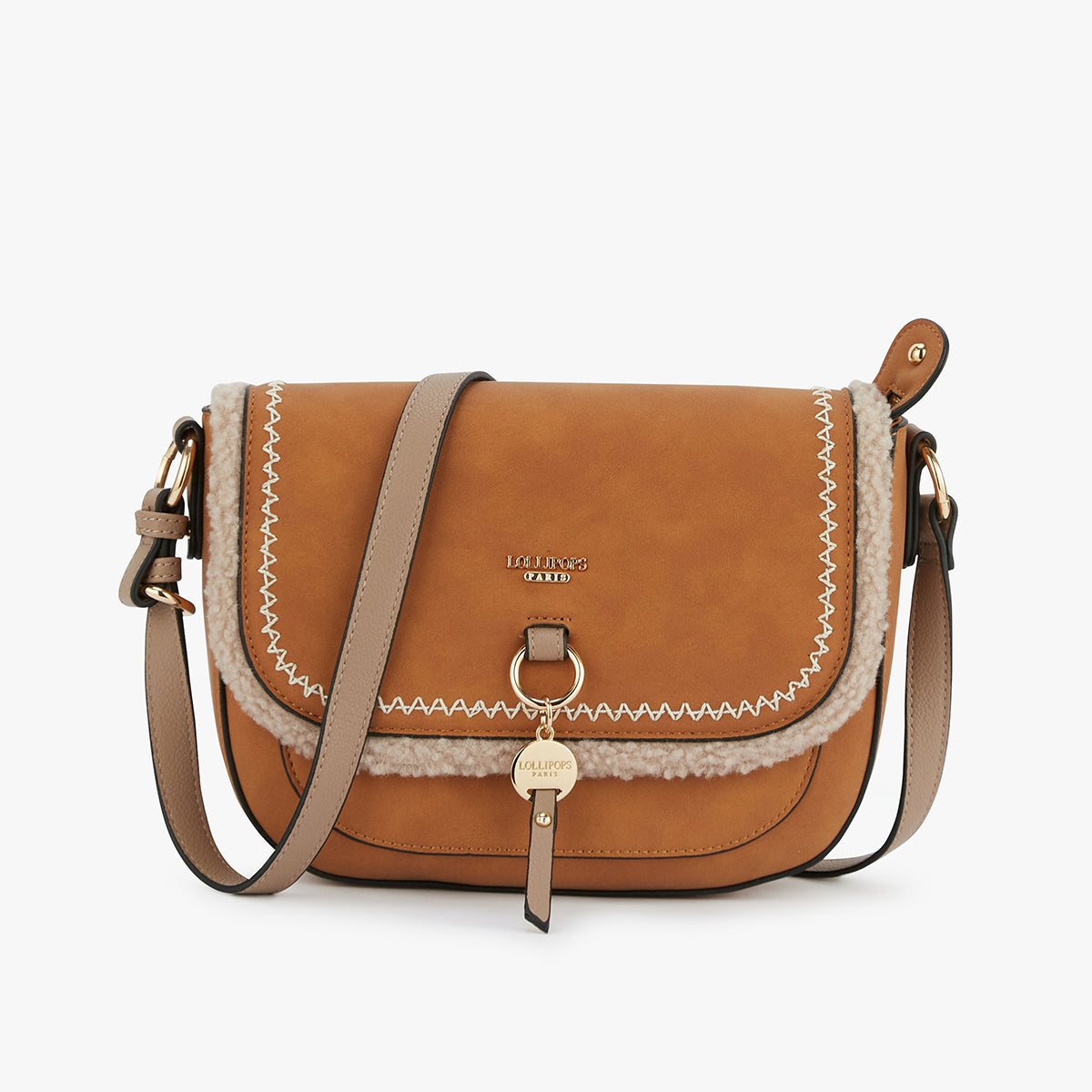 Sac bandoulière beige Manduria