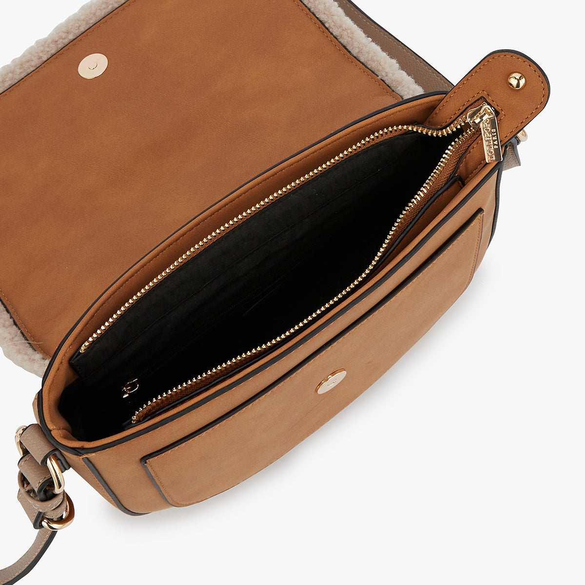 Sac bandoulière beige Manduria