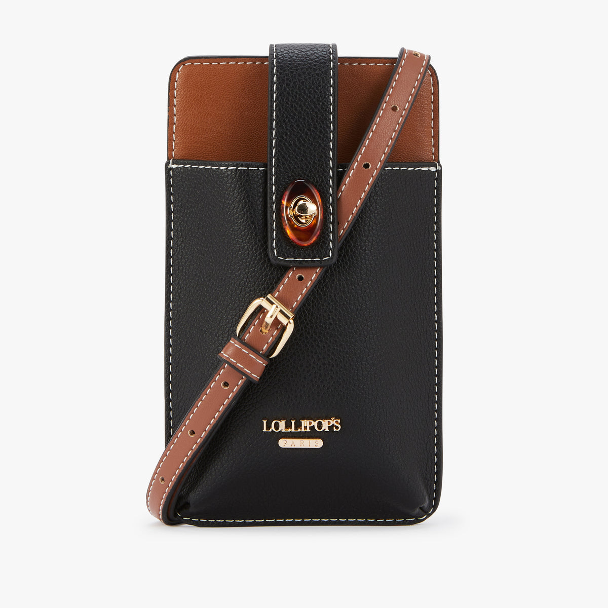 Pochette de téléphone noir Nesso