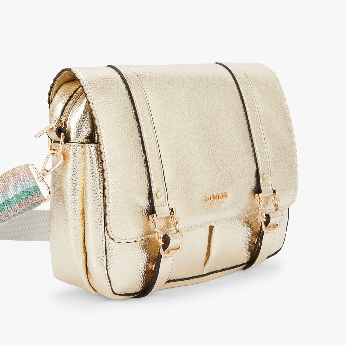 Grand sac porté épaule dore Nuoro