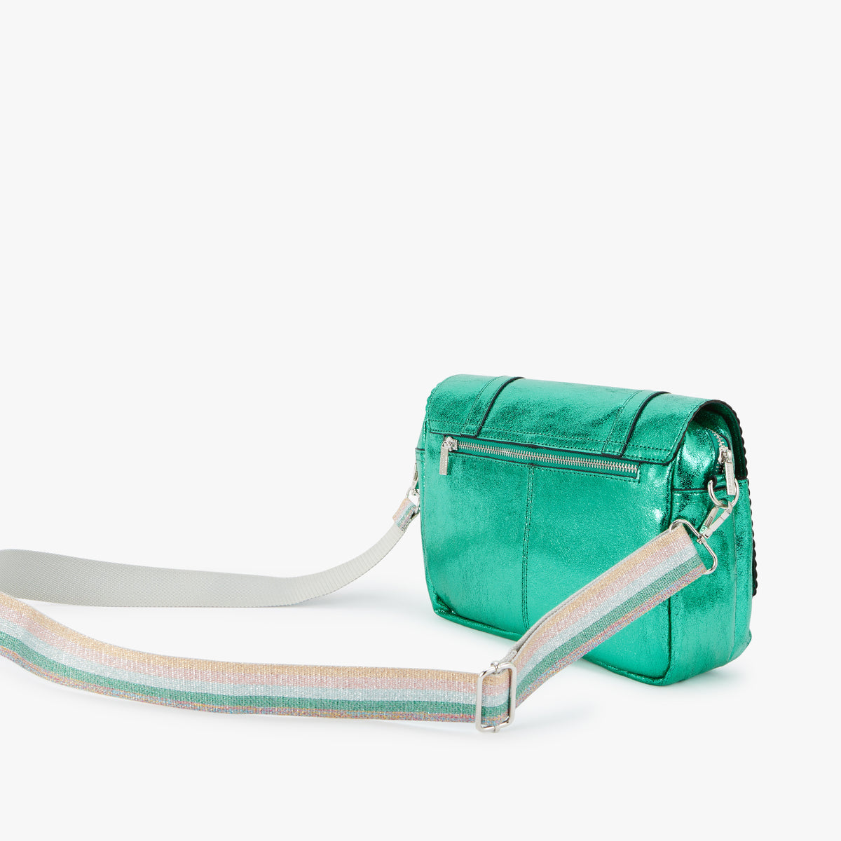 Grand sac porté épaule vert Nuoro