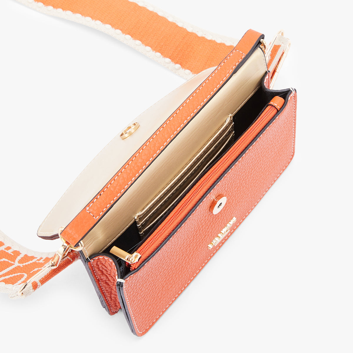 Pochette de téléphone orange Narnin