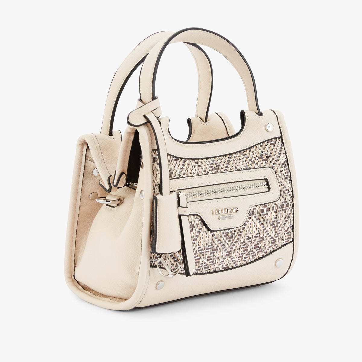 Petit sac shopper blanc Nicoreta