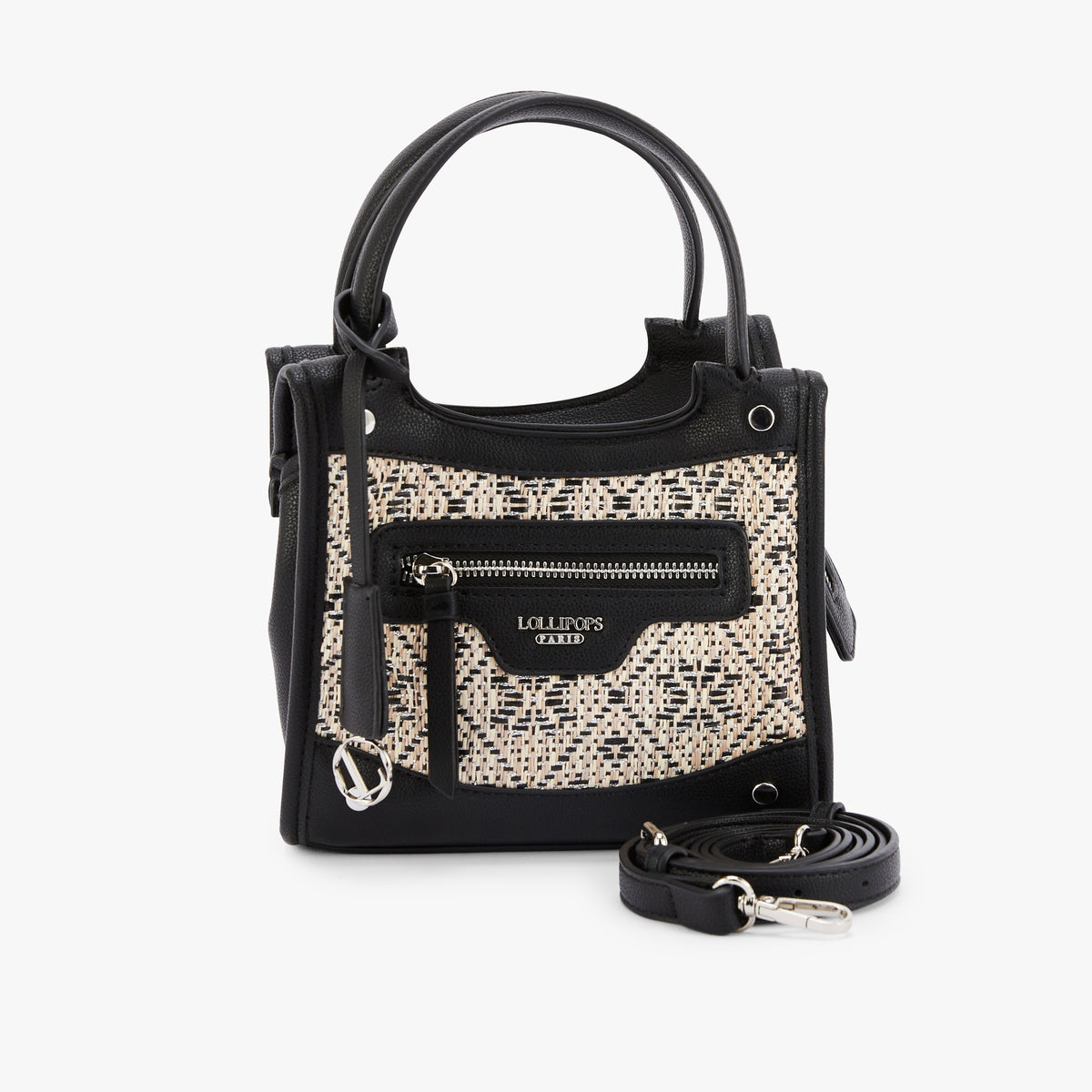 Petit sac shopper noir Nicoreta