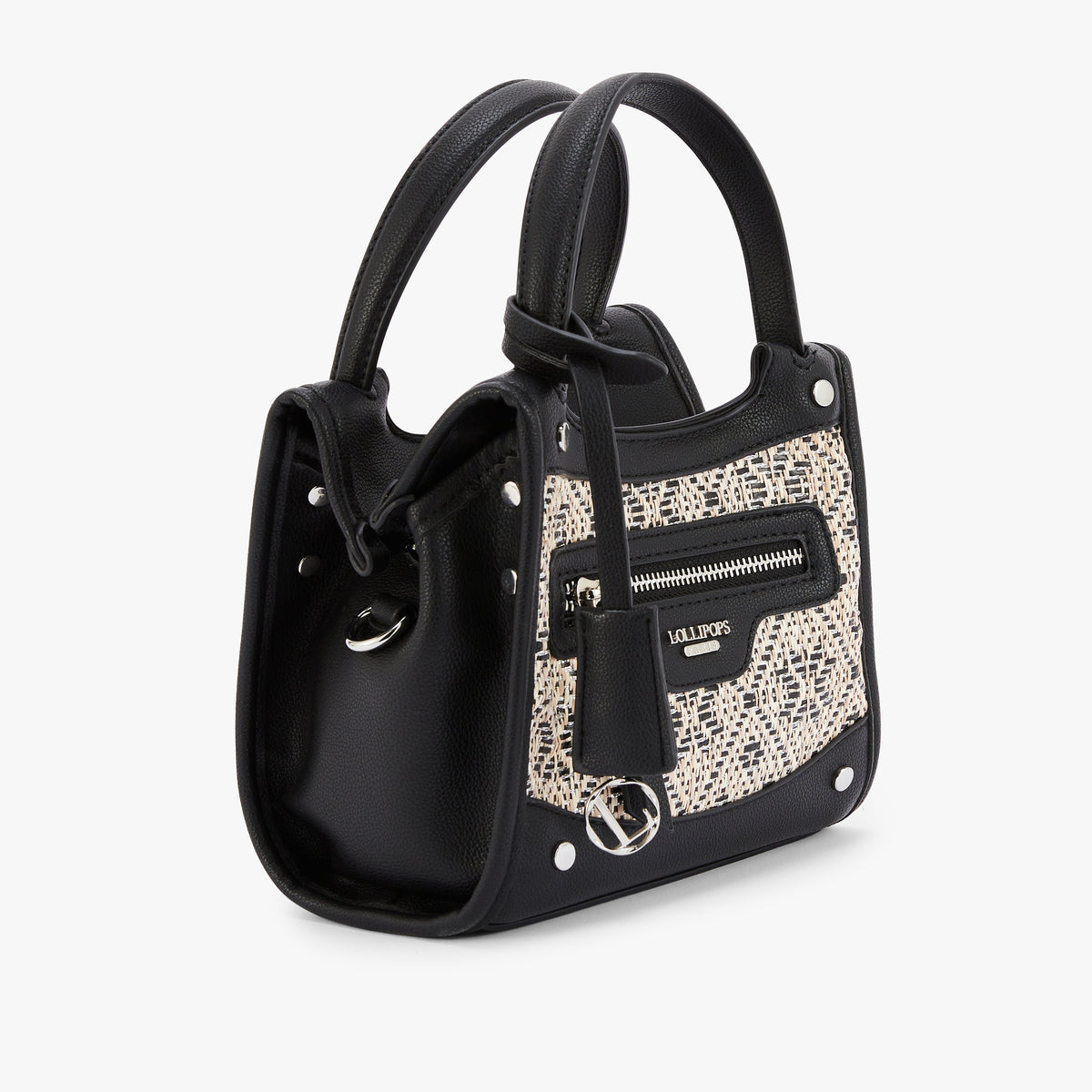 Petit sac shopper noir Nicoreta