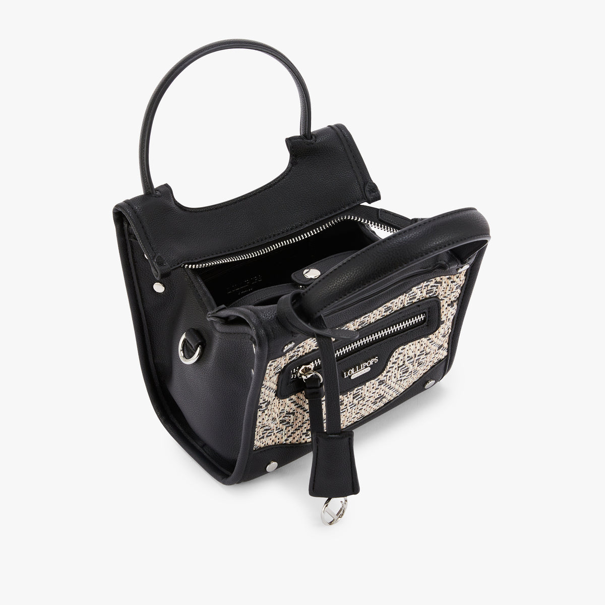 Petit sac shopper noir Nicoreta