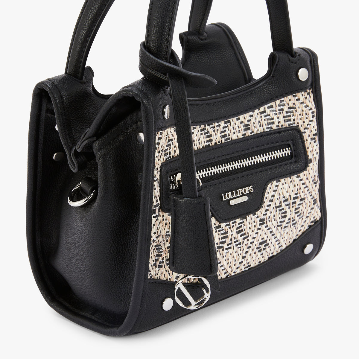 Petit sac shopper noir Nicoreta