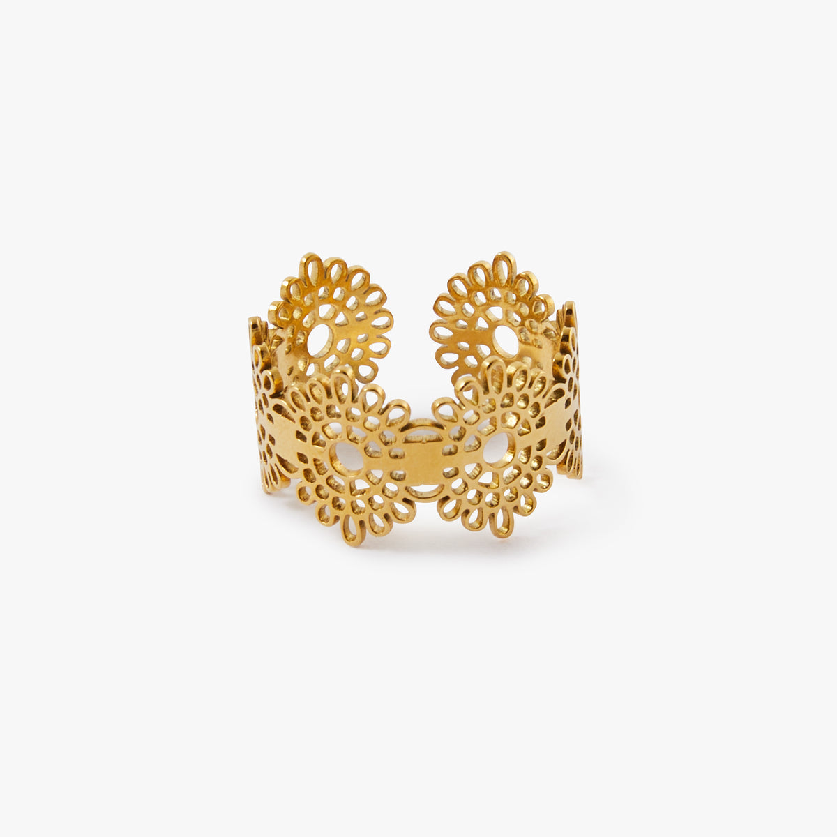 Bague dentelle en acier inoxydable