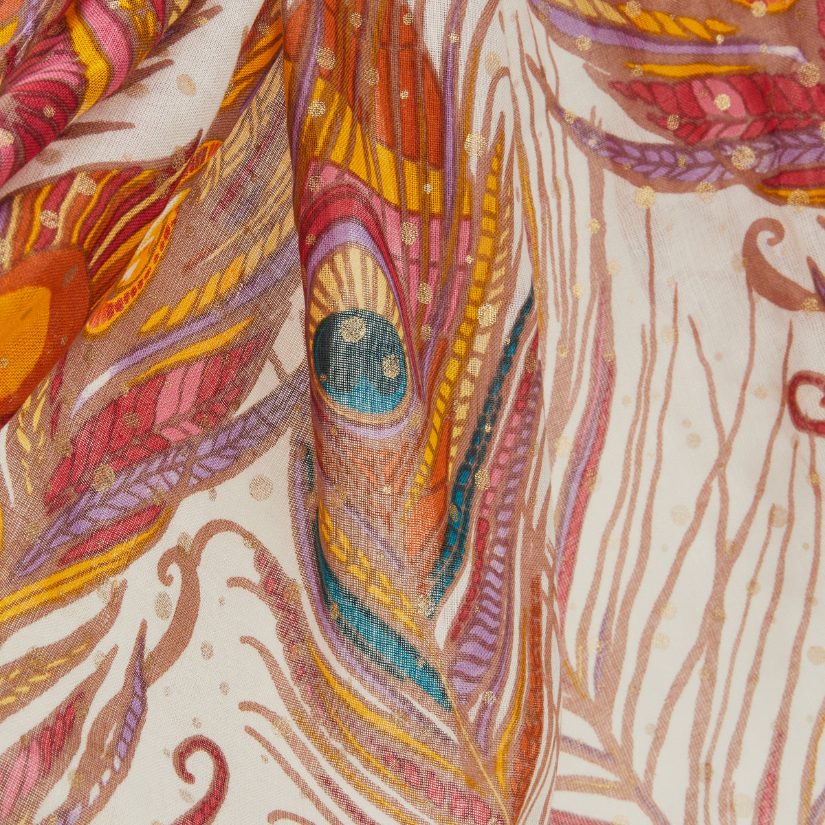 Foulard rectangulaire rouge Nepa