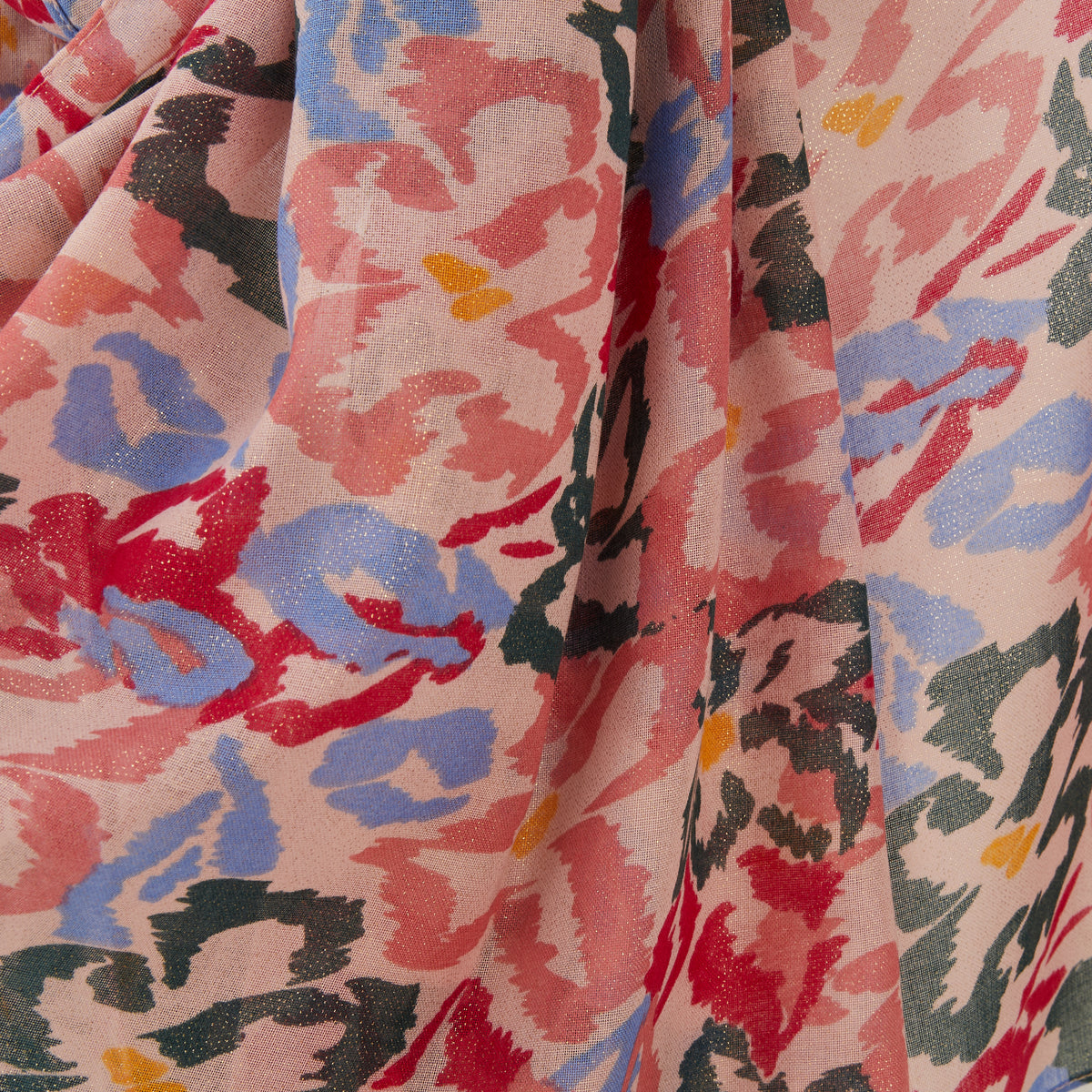 Foulard rectangulaire rose Neau