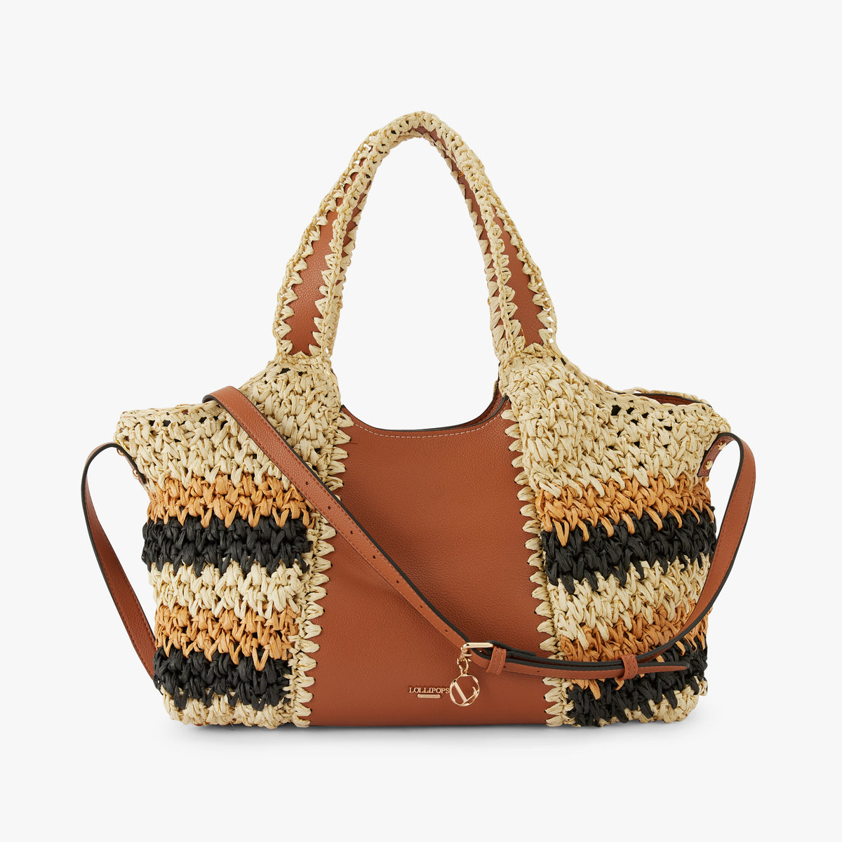 Grand sac shopper camel Nandy