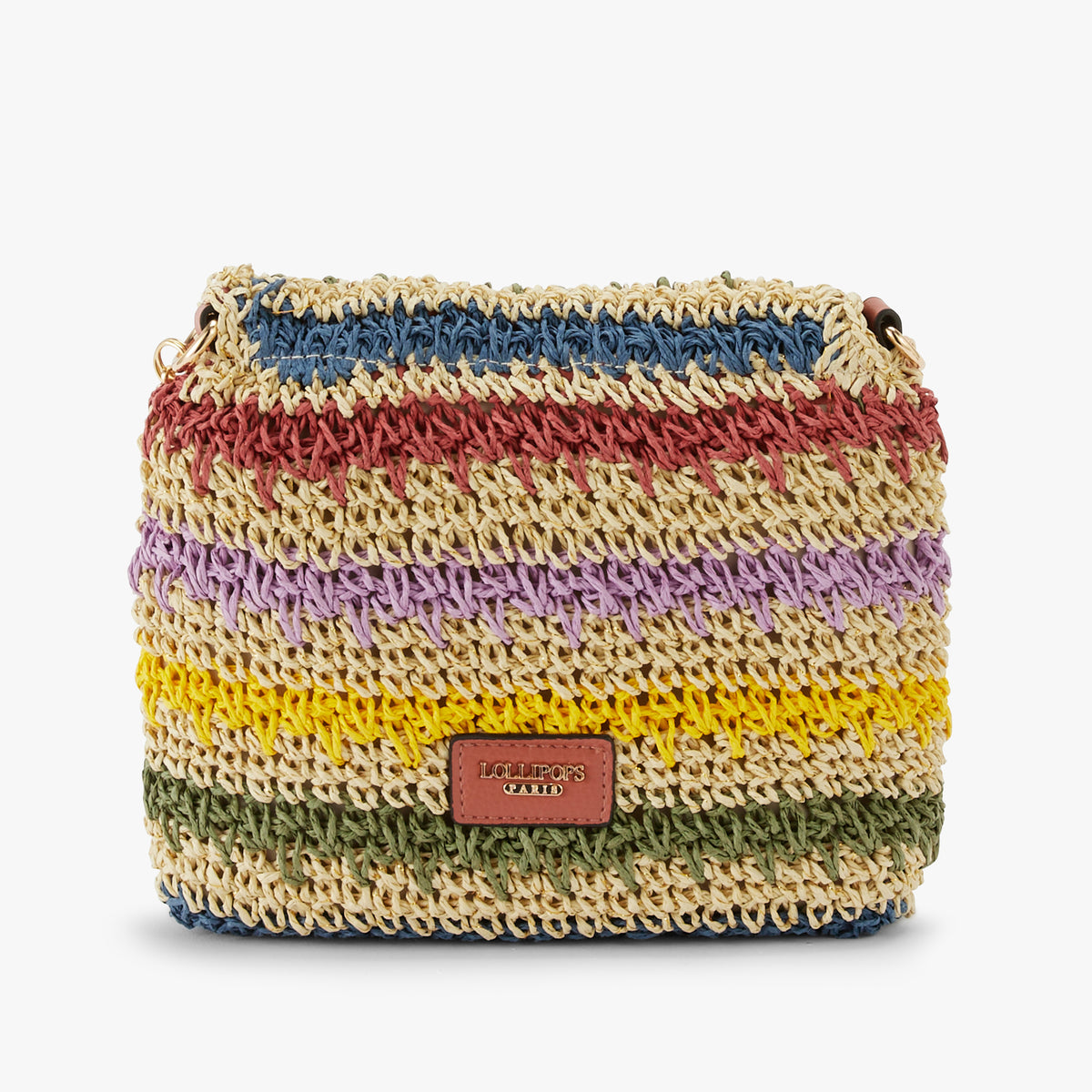 Petit sac paille porté épaule Nicolosi Paille