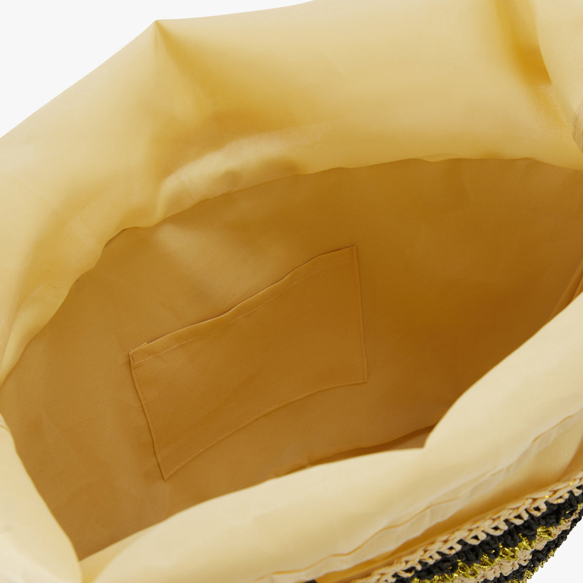 Grand panier paille noir Nicolosi Paille