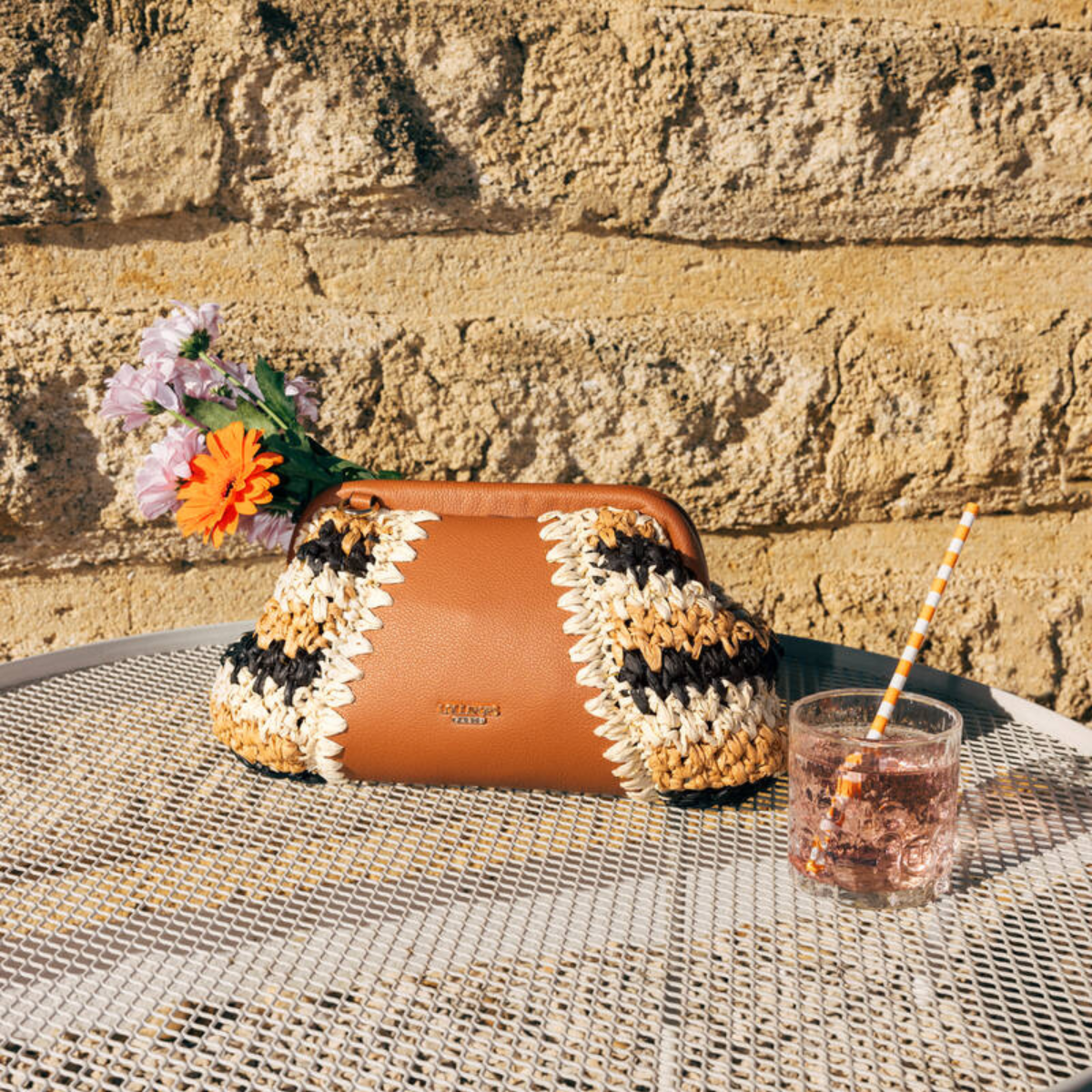 Petite pochette beige Nandy