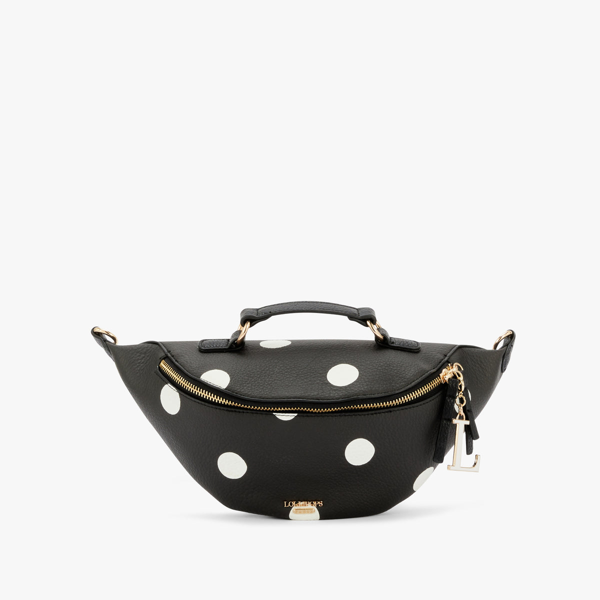 Ceinture Banane noire et poids blancs Oita