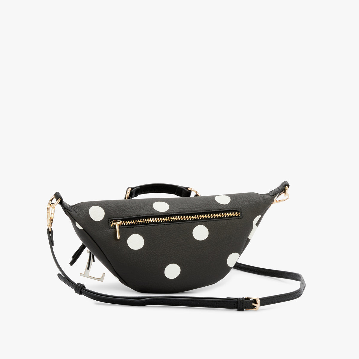 Ceinture Banane noire et poids blancs Oita