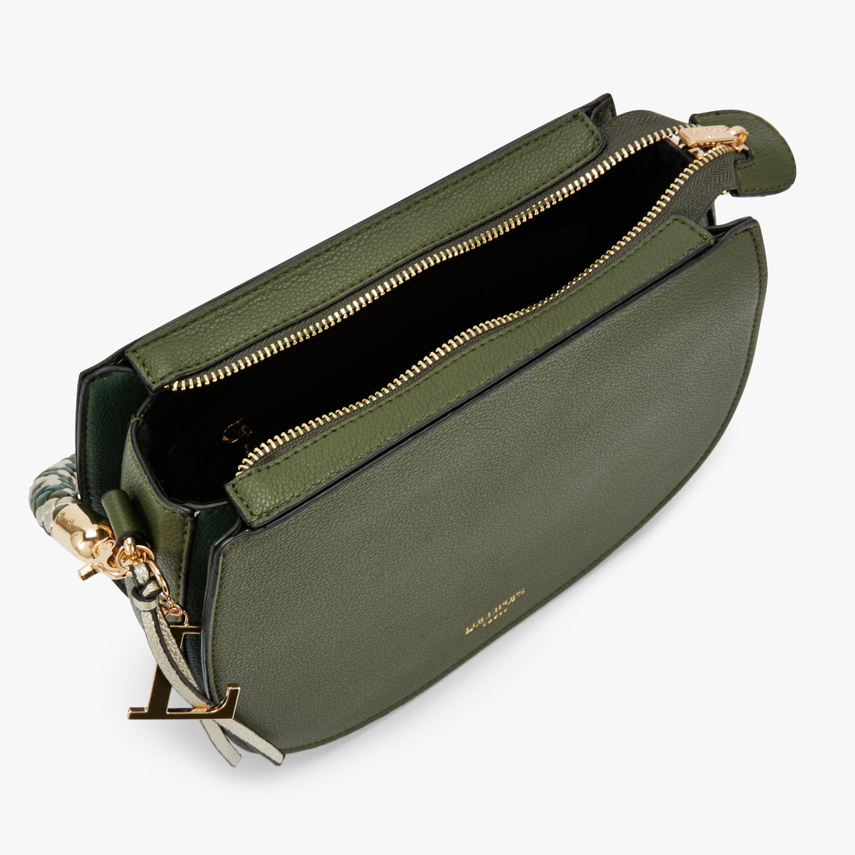 Sac porté épaule kaki Oudry