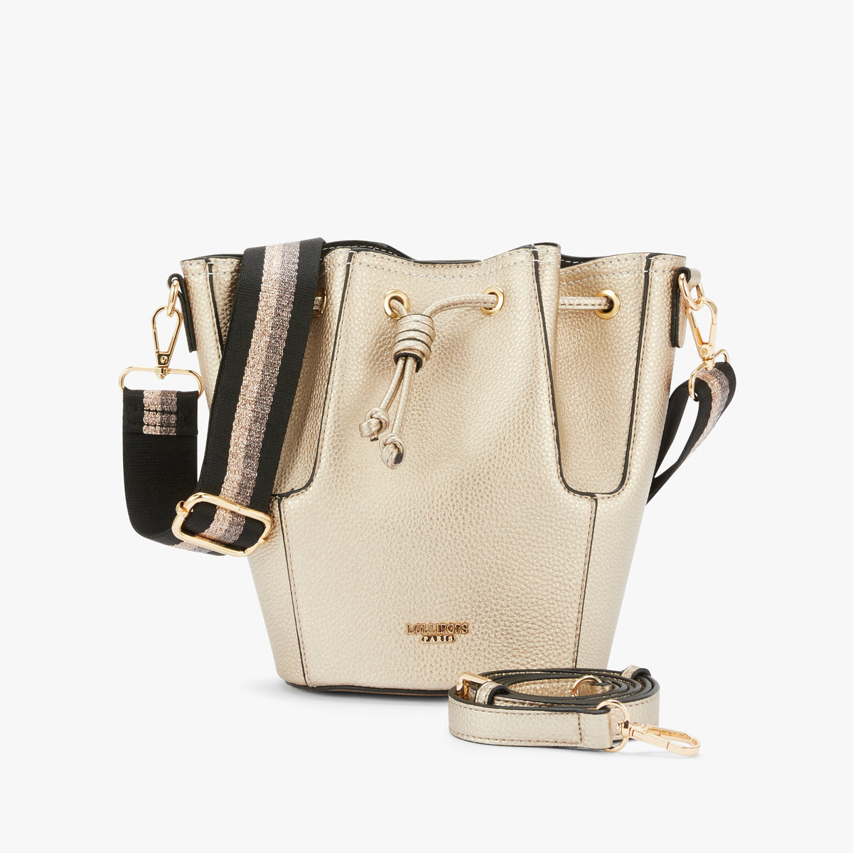 Petit sac seau doré Obita