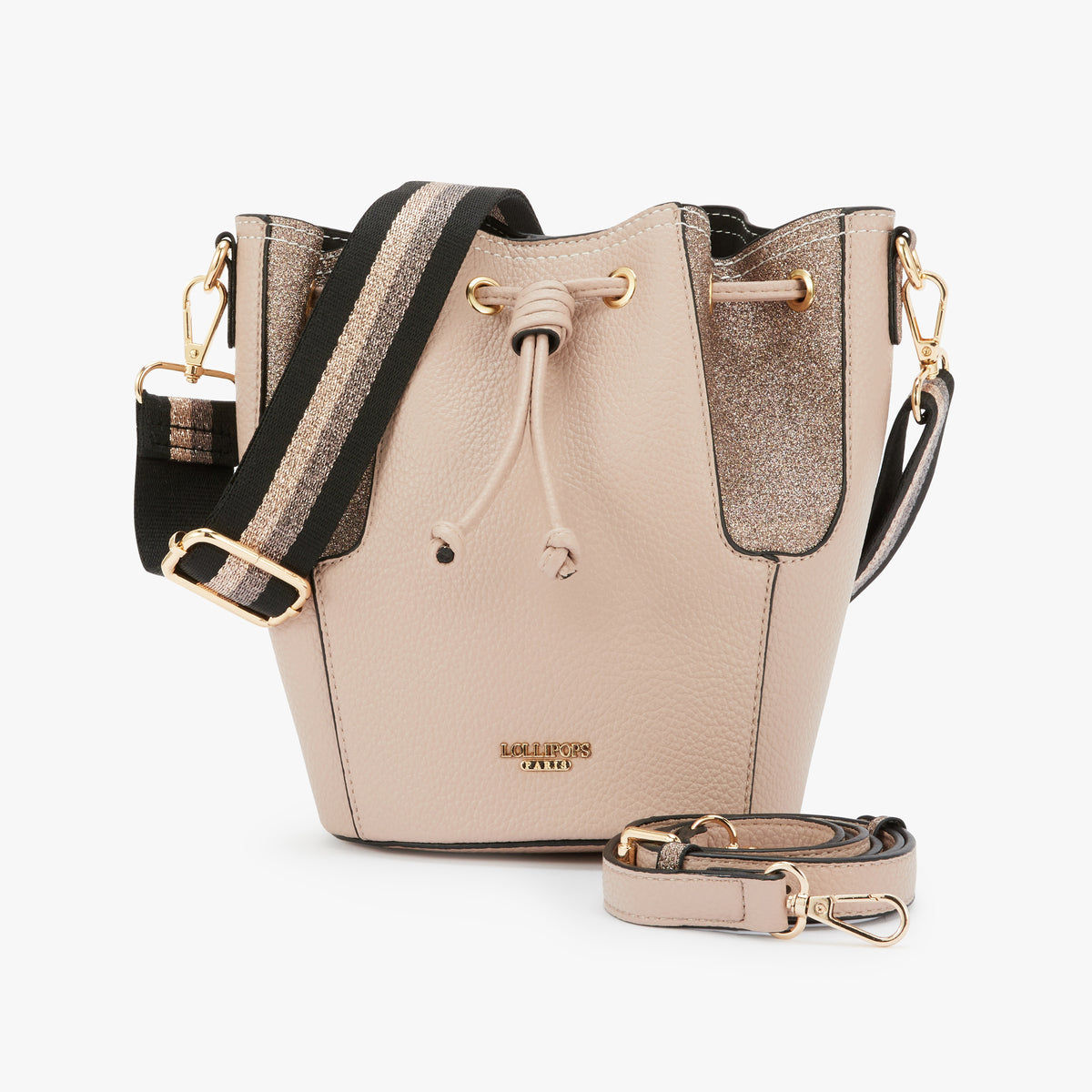 Petit sac seau taupe Obita