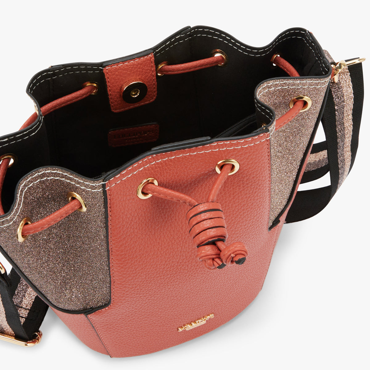 Petit sac seau brique Obita