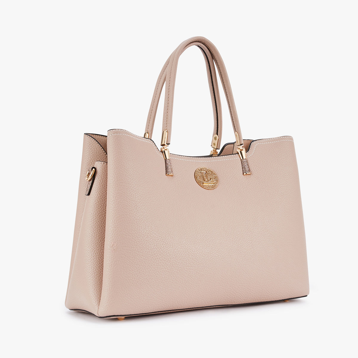 Grand sac shopper L  taupe Obita