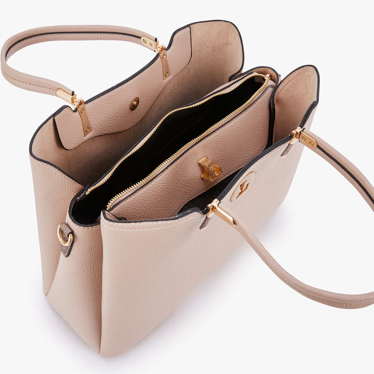 Grand sac shopper L  taupe Obita