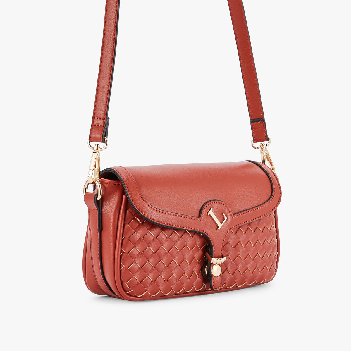 Petit sac porté épaule brique Osmoy