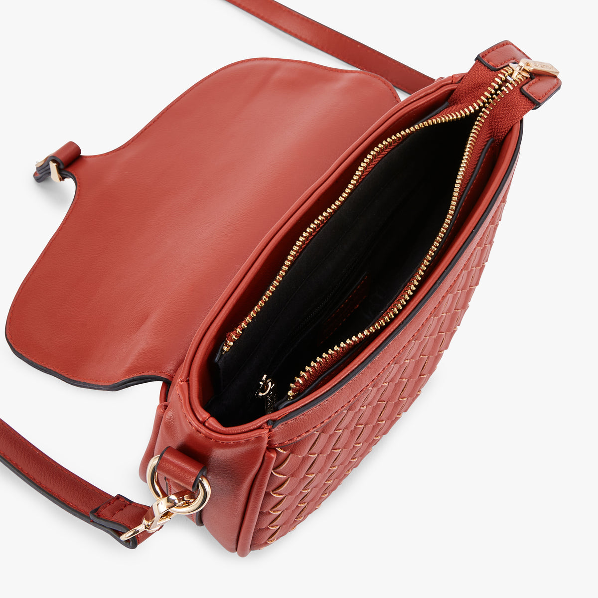 Petit sac porté épaule brique Osmoy