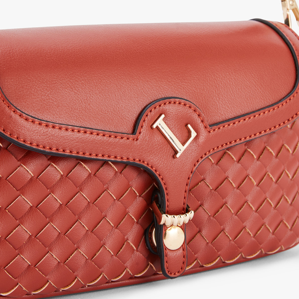 Petit sac porté épaule brique Osmoy