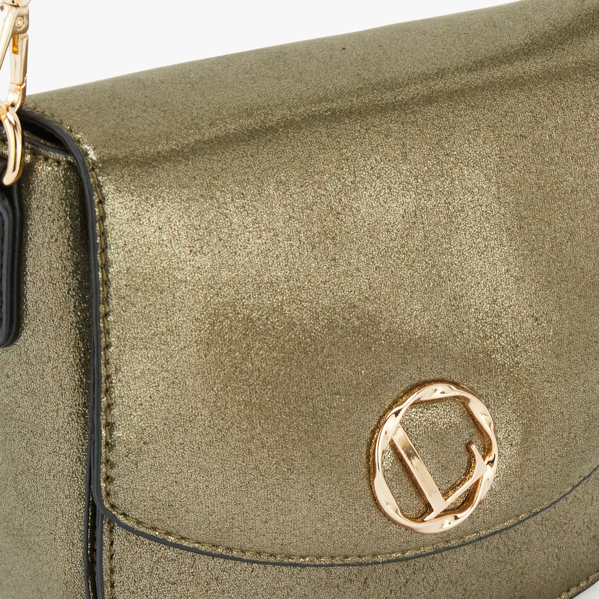 Petit sac porté épaule kaki Okayama