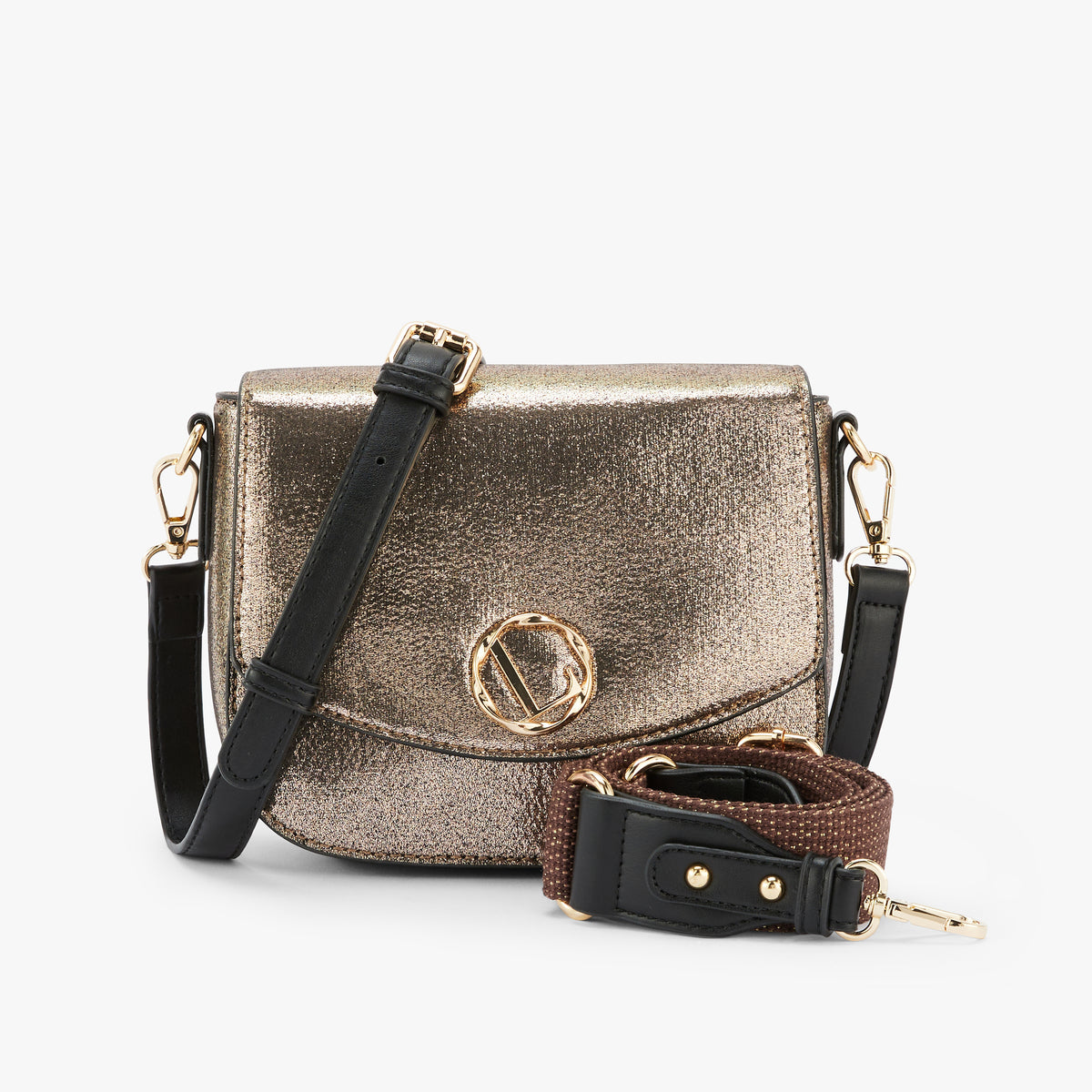 Petit sac porté épaule dore Okayama