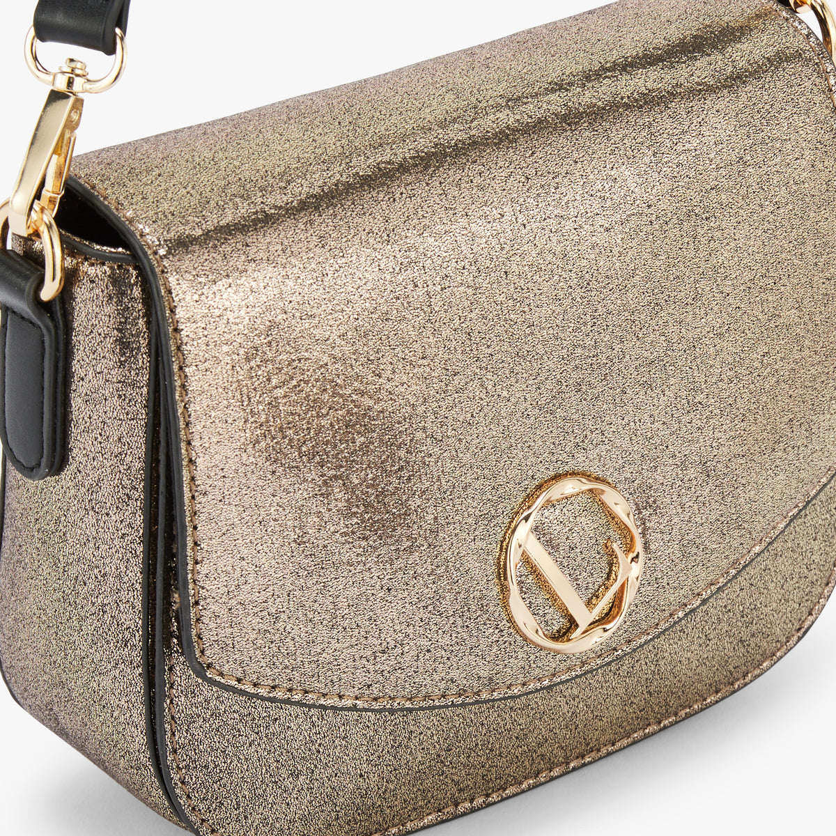 Petit sac porté épaule dore Okayama