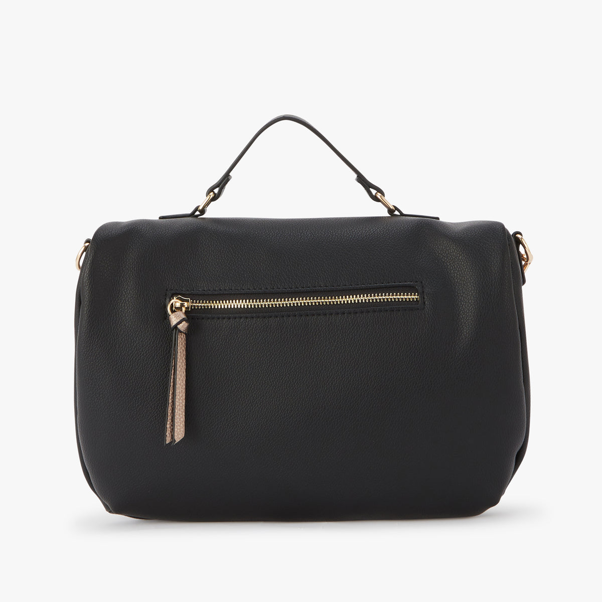 Grand sac porté épaule noir Oudry