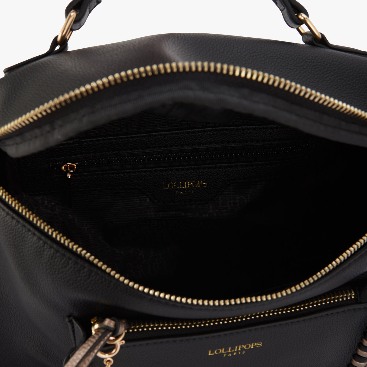 Grand sac porté épaule noir Oudry