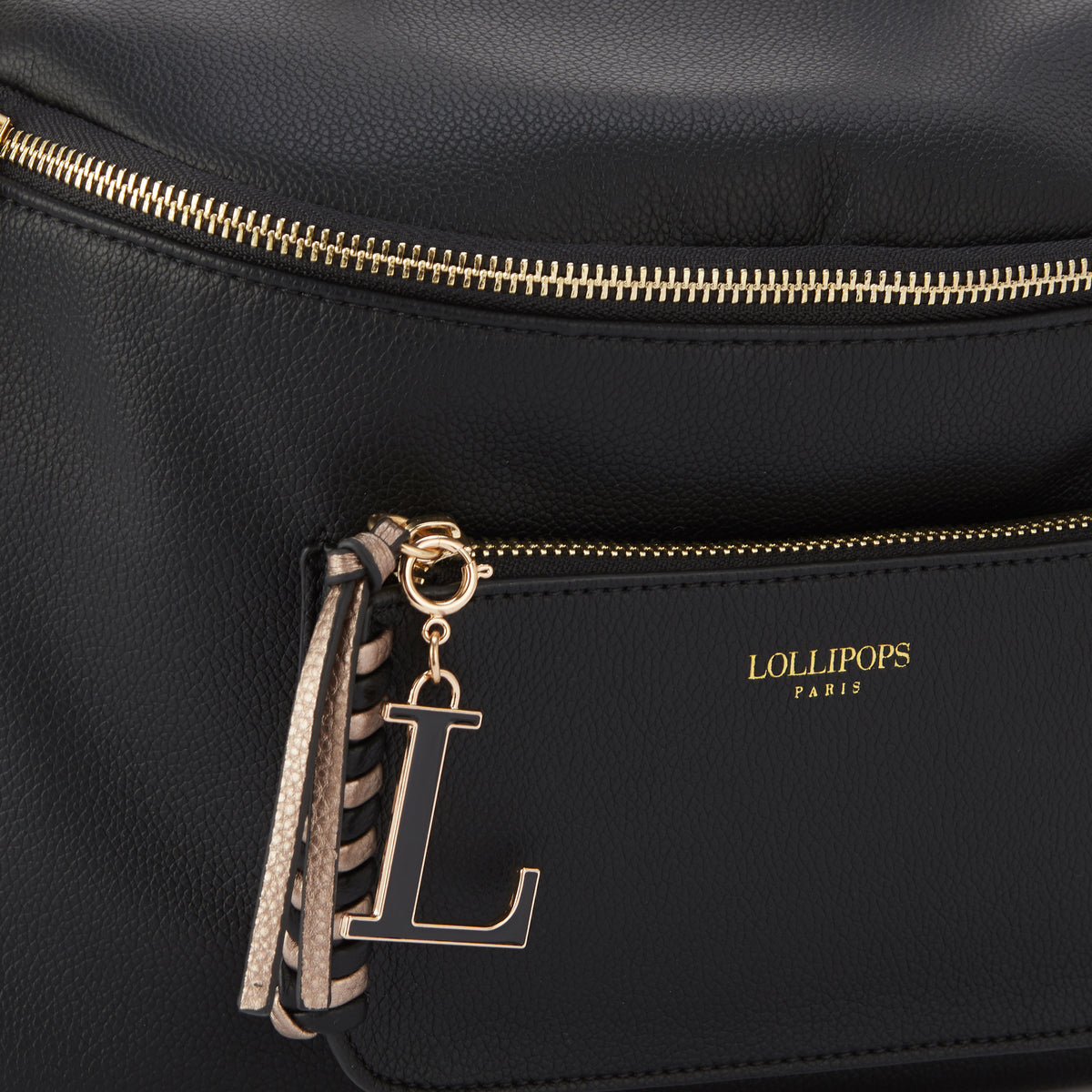 Grand sac porté épaule noir Oudry