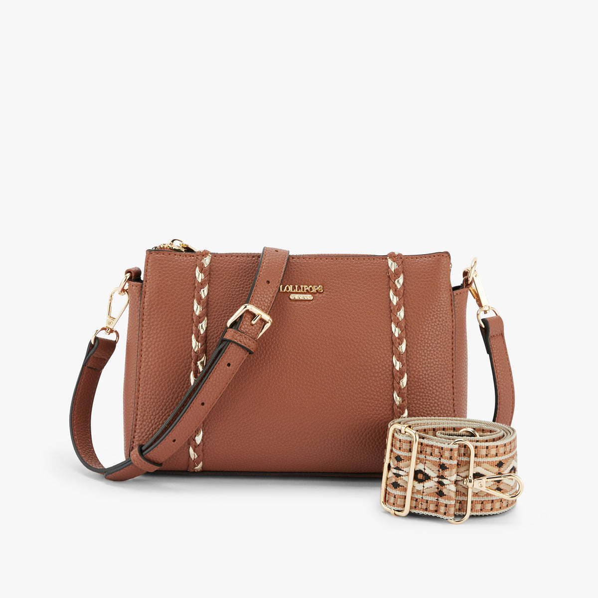 Petit sac multi-poches camel Olley