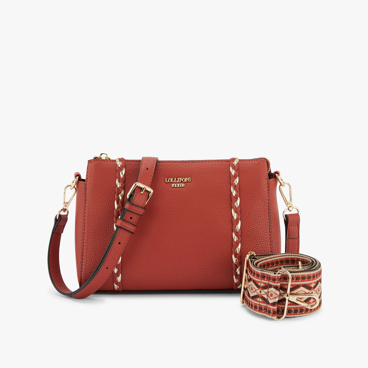 Petit sac multi poches brique Olley Lollipops maroquinerie et accessoires S270349 5