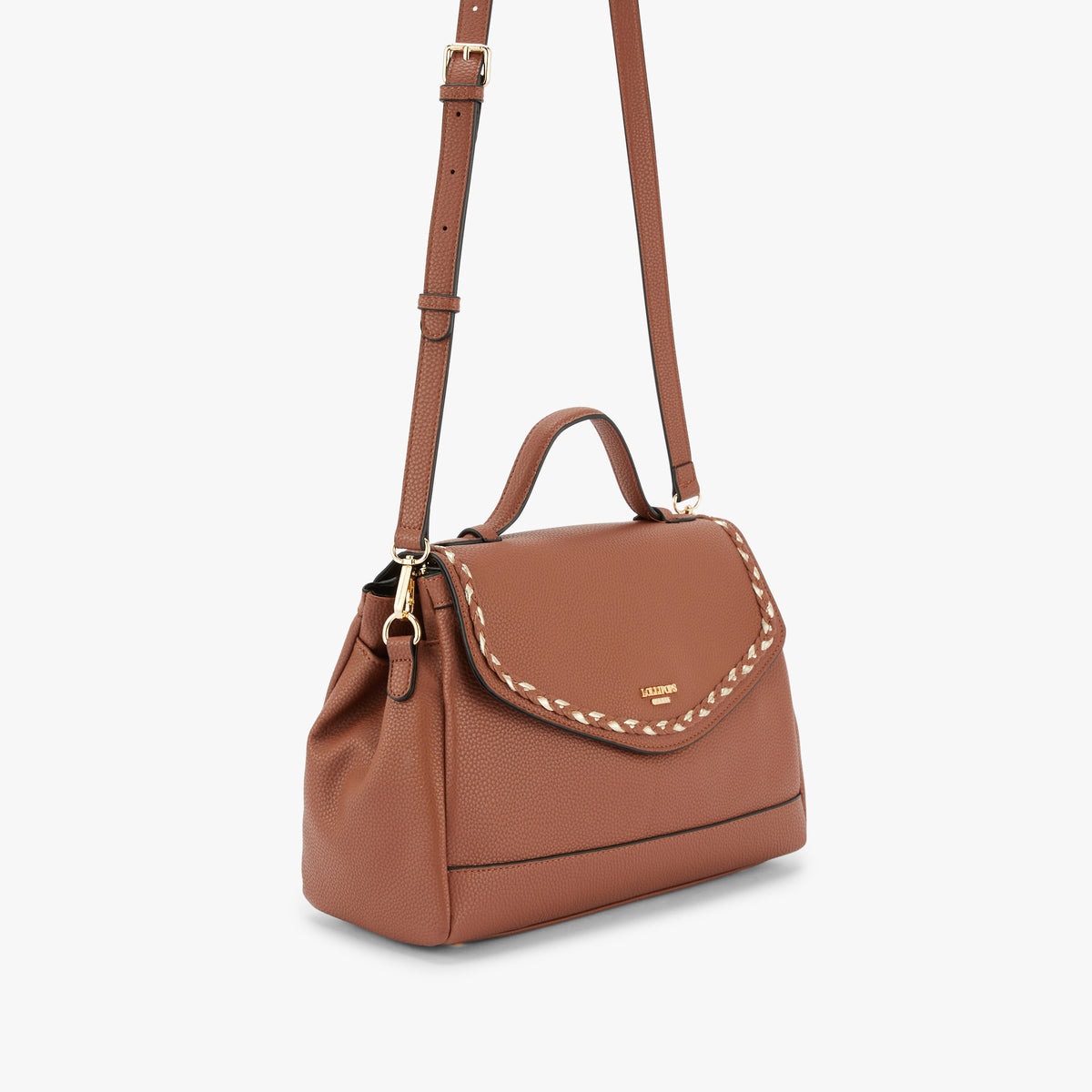 Grand sac porté épaule camel Olley