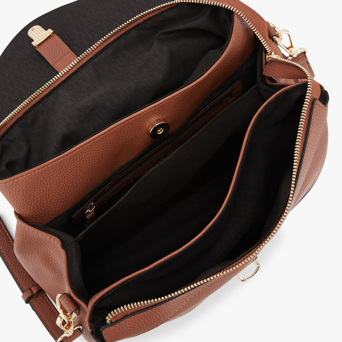 Grand sac porté épaule camel Olley