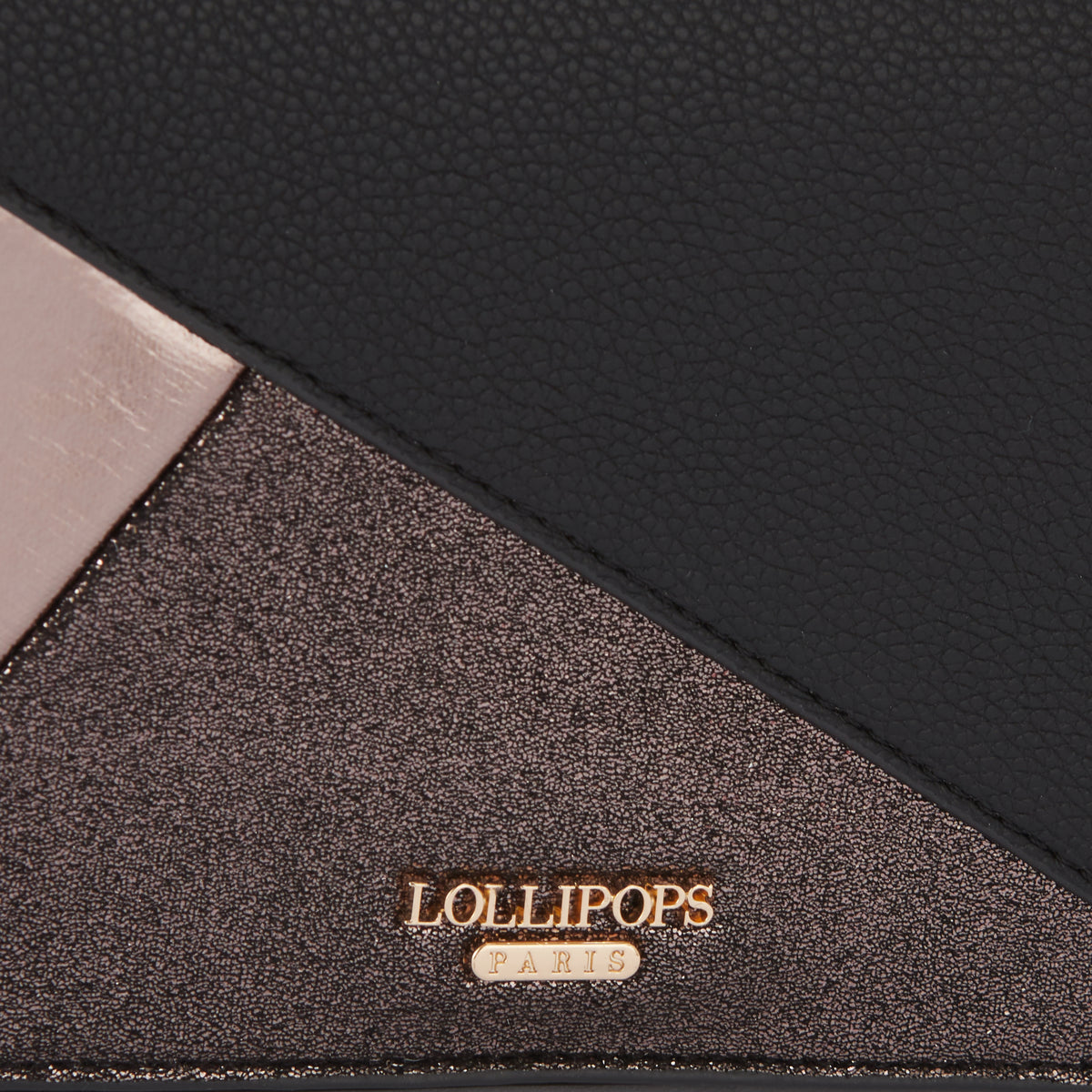 Pochette de voyage noire et bronze Oletta