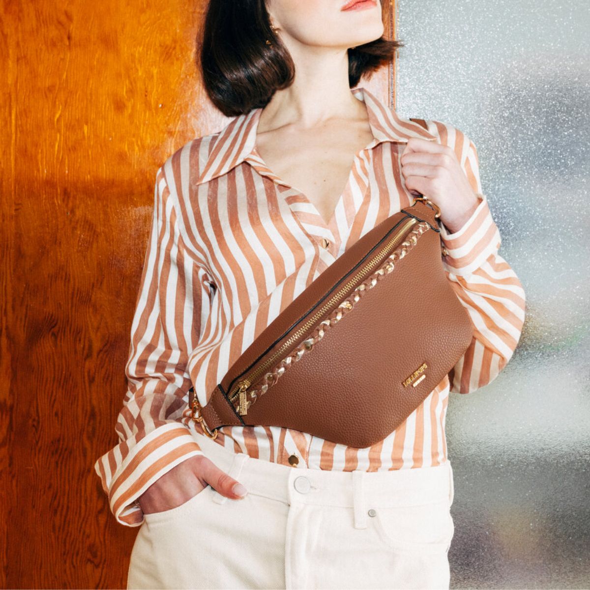 Ceinture Banane beige Olley