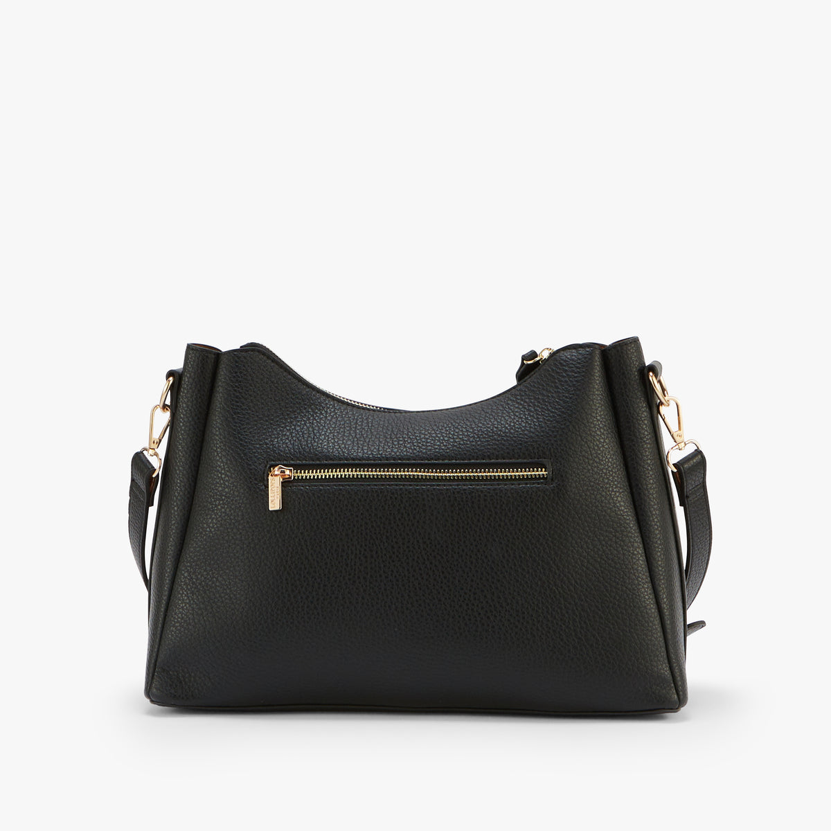 Grand sac porté épaule noir Orin